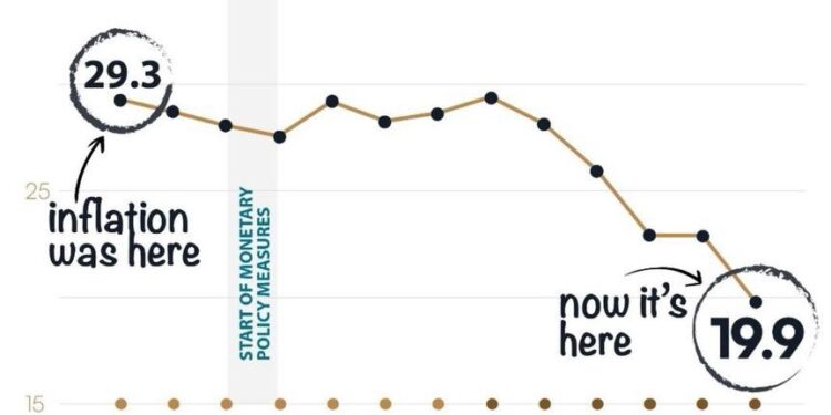 Inflation Rate Drop to 19.9% in June 2024